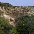 Chevron folds at Crystal Cove