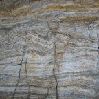 Faulted and folded laminated chert
