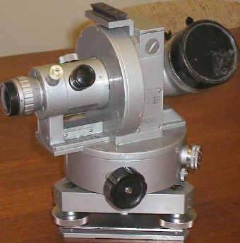 Photo of theodolite front view