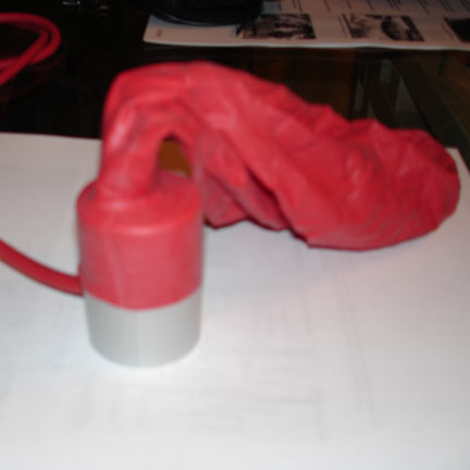 Kaysam 10 gram metoerological balloon on nozzle