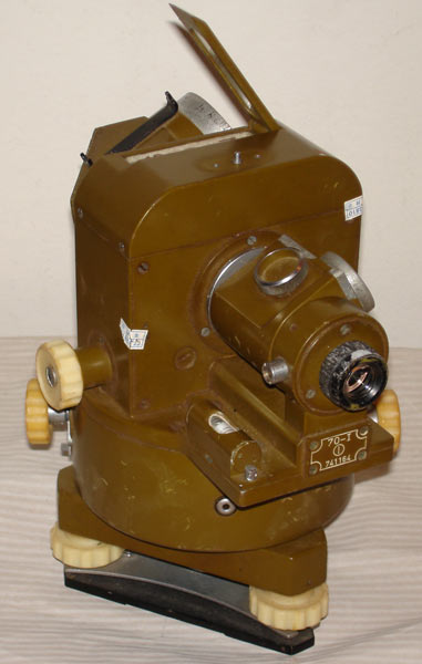 Eyepiece side view of a Chinese made pilot balloon theodolite