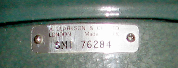 Label from a Clarkson SM1 Pilot Balloon Theodolite
