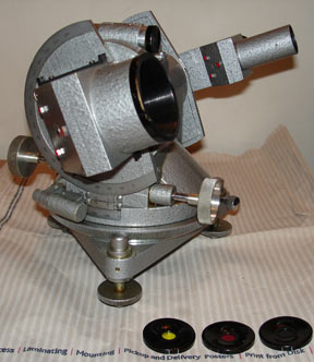 Photo showing Objective side of a Siap pilot balloon theodolite