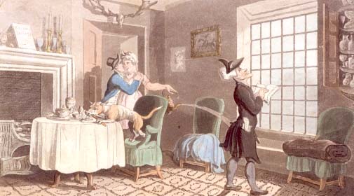 Dr. Syntax Copying the Wit of the Window
by Thomas Rowlandson