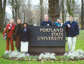 [ Beach grad student delegation to Portland conference ]
