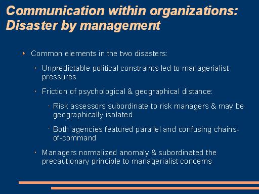 [ slide 14: communication within organizations II ]